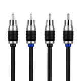 AudioControl AC Studio 4-Channel Double-Shielded Directional Twisted Pair RCA Interconnect (12ft - 20ft)