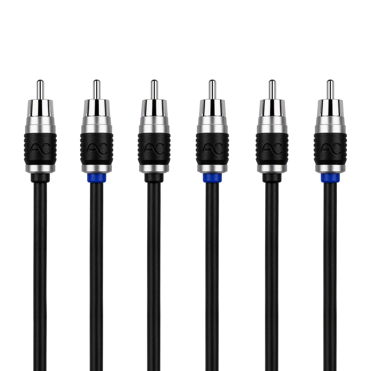 AudioControl AC Studio 6-Channel Double-Shielded Directional Twisted Pair RCA Interconnect (12ft - 17ft)