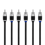AudioControl AC Studio 6-Channel Double-Shielded Directional Twisted Pair RCA Interconnect (12ft - 17ft)