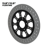 High Stakes 11" floating rotor in black double cut