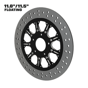 High Stakes 11" floating rotor in black double cut