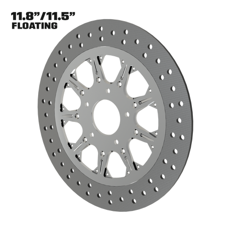 High Stakes 11" floating rotor in polished