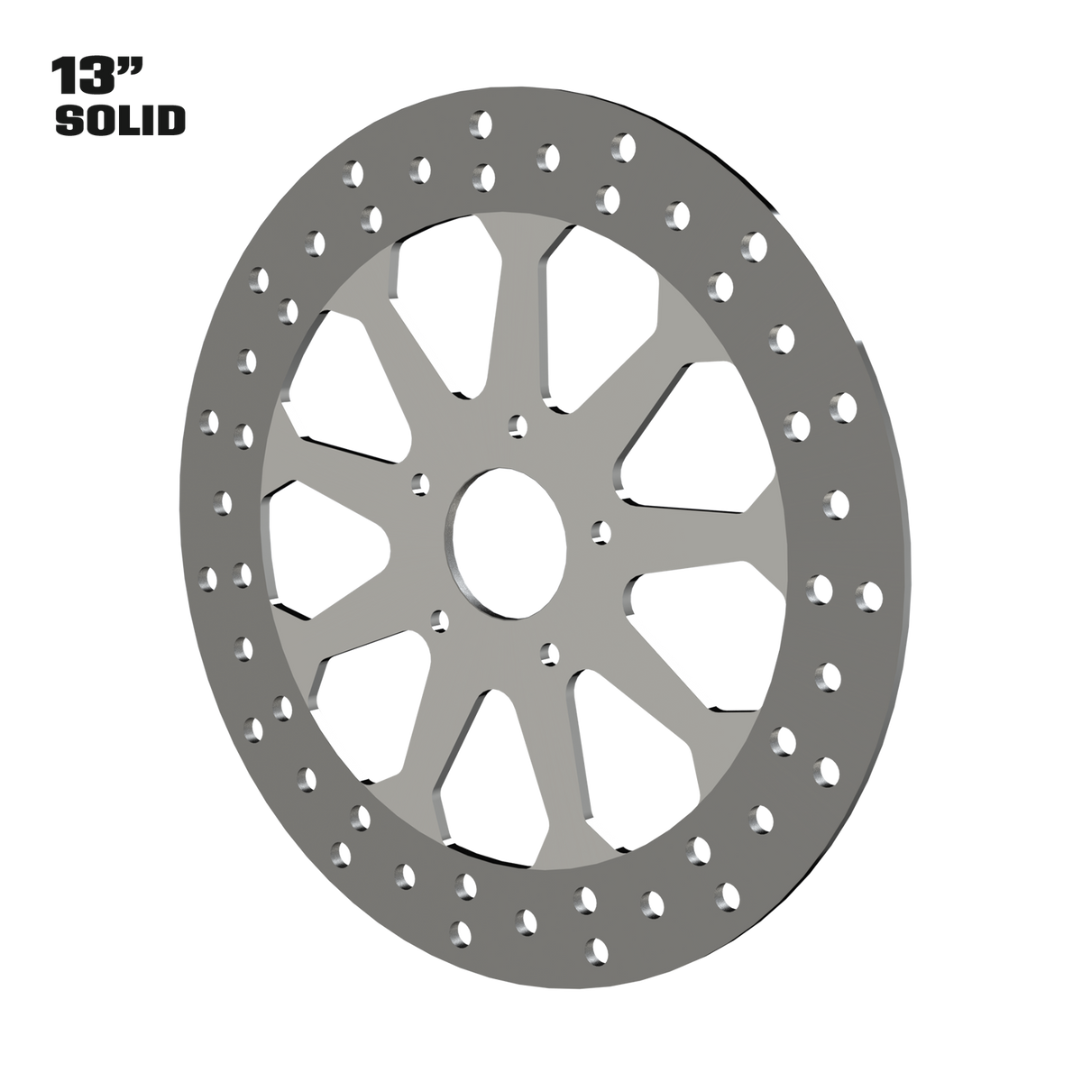 High Stakes 13" solid rotor in polished