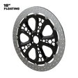 Hive 18" Floating Rotor in Black Contrast Cut