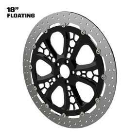 Hive 18" Floating Rotor in Black Contrast Cut