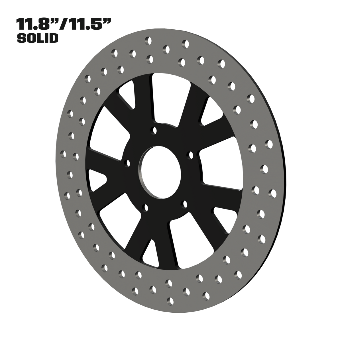 Hot Rod 11" solid rotor in black