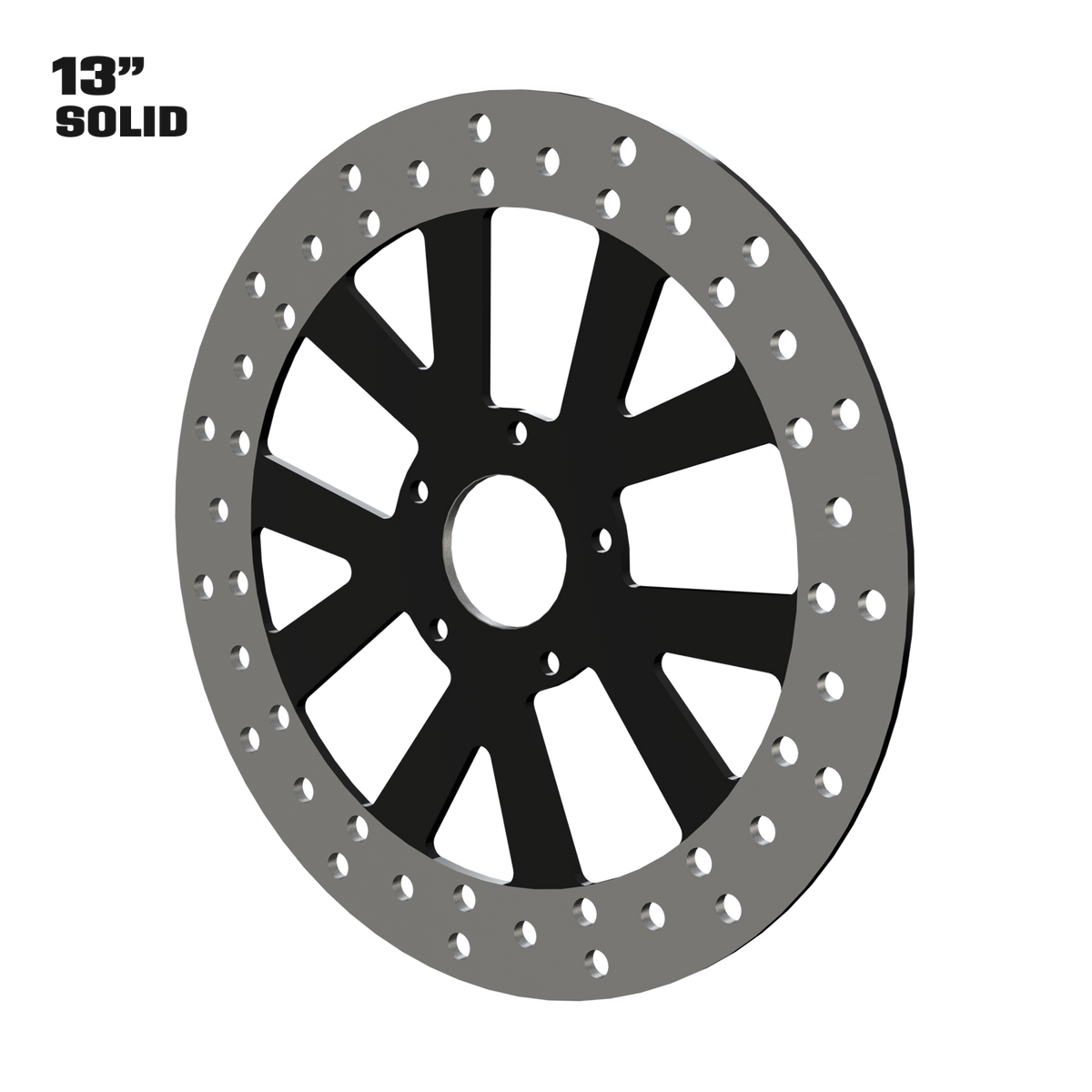 Hot Rod 13" solid rotor in black