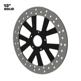 Hot Rod 13" solid rotor in black