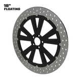 Hot Rod 18" floating rotor in black