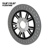 Hot Rod 11" floating rotor in black double cut