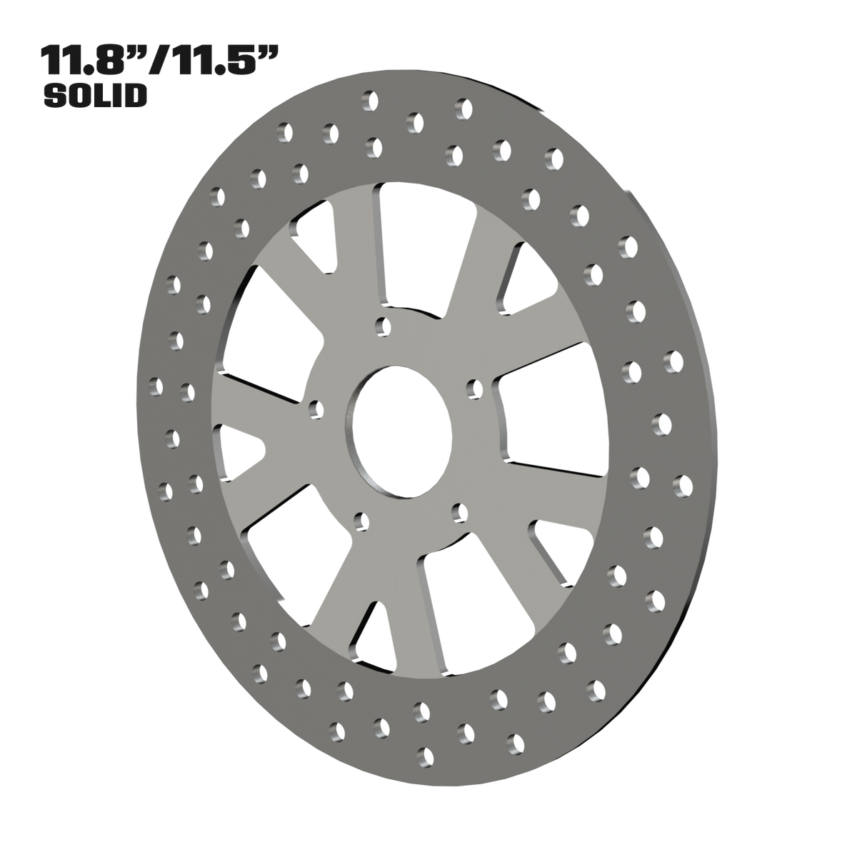 Hot Rod 11" solid rotor in polished
