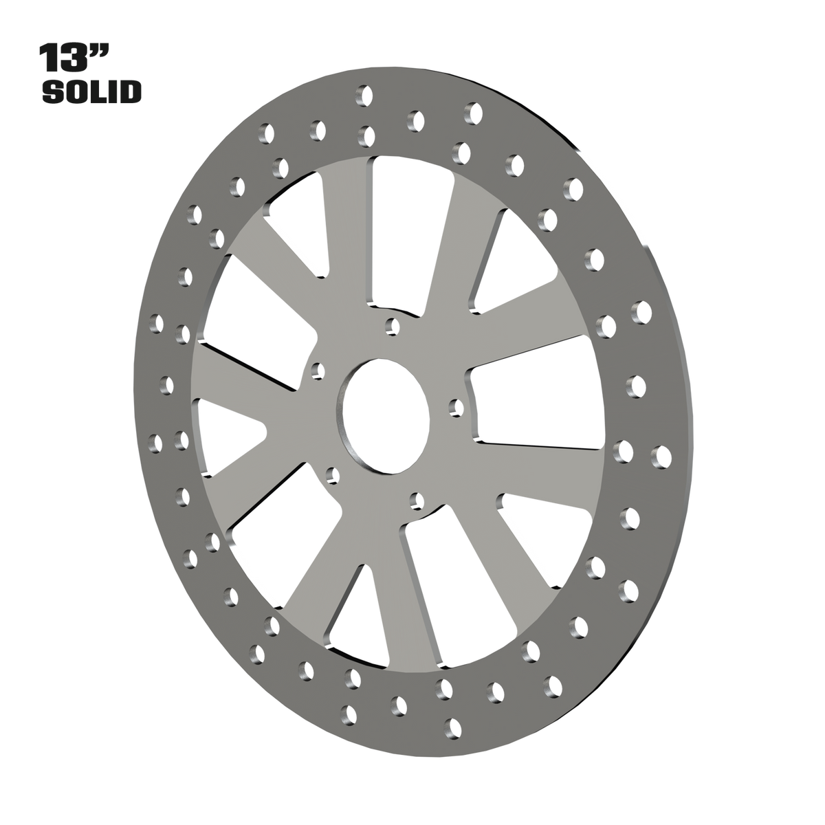 Hot Rod 13" solid rotor in polished