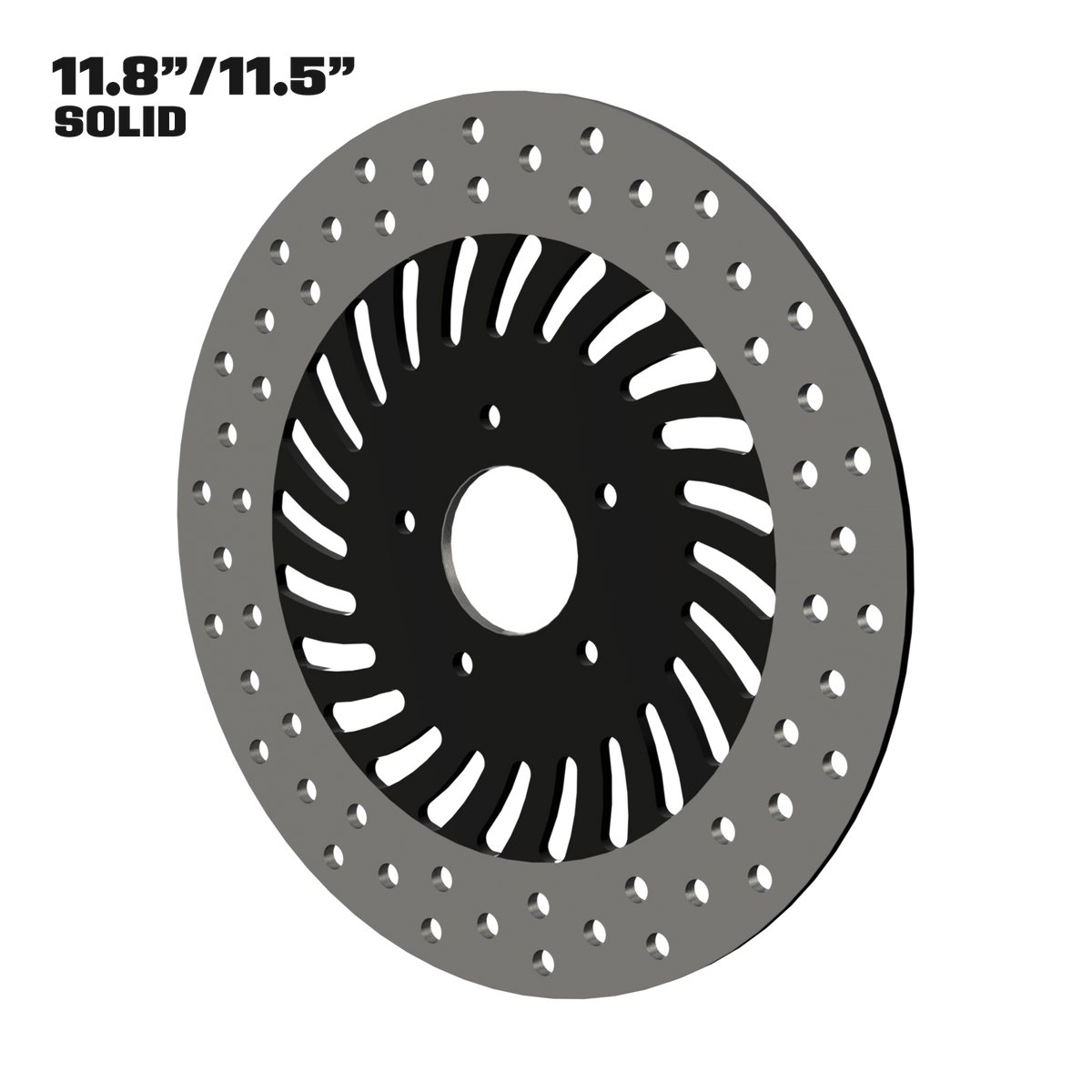 Hurricane 11" solid rotor in black