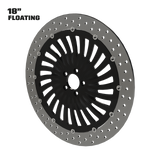 Hurricane 18" floating rotor in black