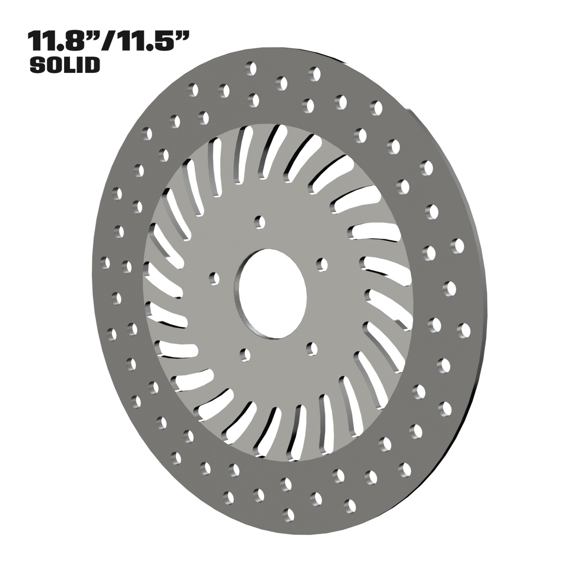 Hurricane 11" solid rotor in polished