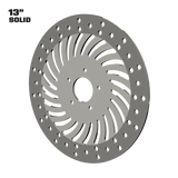 Hurricane 13" solid rotor in polished
