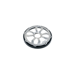 Diamond Audio 6.5" Flush Mount Speaker Grills - Black/Brushed Aluminum (Pair) - HXM65FGB