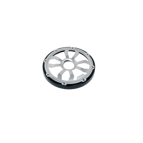 Diamond Audio 6.5" Flush Mount Speaker Grills - Black/Brushed Aluminum (Pair) - HXM65FGB