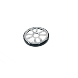 Diamond Audio 6.5" Flush Mount Speaker Grills - Black/Brushed Aluminum (Pair) - HXM65FGB
