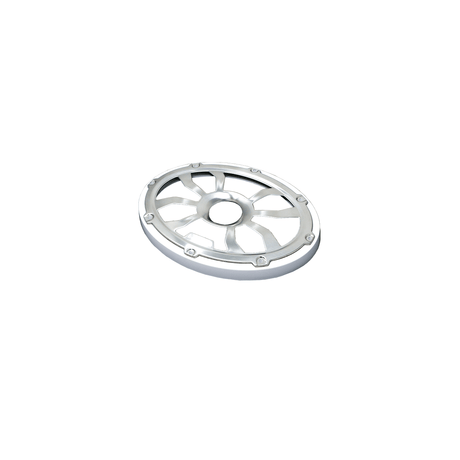 Diamond Audio 6"x 9" Flush Mount Speaker Grills Brushed Aluminum/White (Pair) - HXM69FGW