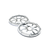 Diamond Audio 6"x 9" Flush Mount Speaker Grills Brushed Aluminum/White (Pair) - HXM69FGW