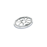Diamond Audio 6"x 9" Flush Mount Speaker Grills Brushed Aluminum/White (Pair) - HXM69FGW