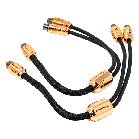 Diamond Audio One Male to two Female RCA Y Cable - HXY2F