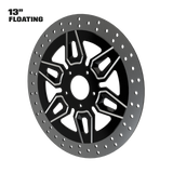 Hypex 13" Floating Rotor in Black Contrast Cut