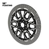 Hypex 18" Floating Rotor in Black Contrast Cut
