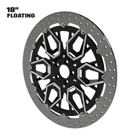 Hypex 18" Floating Rotor in Black Contrast Cut