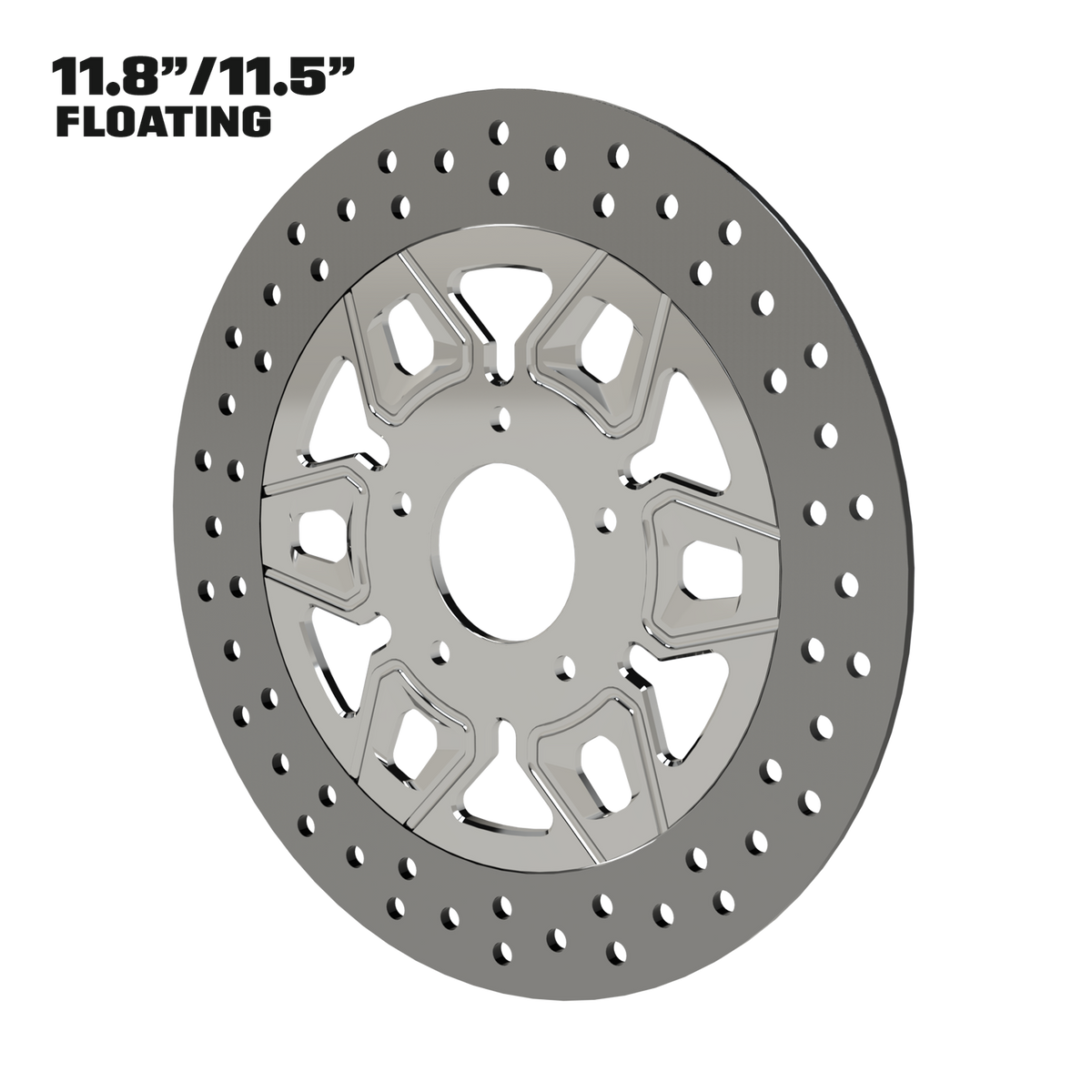 Hypex 11" Floating Rotor in Polished