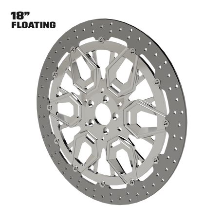 Hypex 18" Floating Rotor in Polished