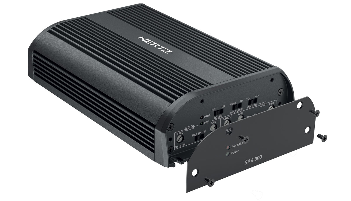 Hertz SP 4.900 Amplifier | 1000 W total power | 4 x 250 W @ 2 Ohm | IP55 – D-class