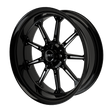 High Stakes Harley Trike Black Double Cut Wheels