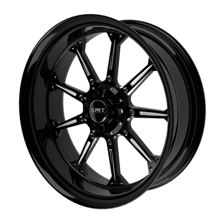 High Stakes Harley Trike Black Double Cut Wheels