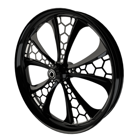 Hive Harley Softail | Dyna | Sportster Black Double Cut Wheels