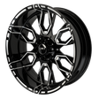 Hypex Harley Trike Black Double Cut Wheels