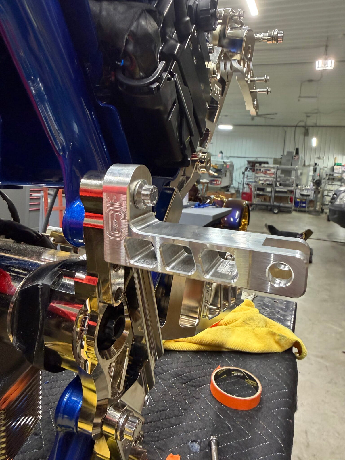 Curly's Inc Billet Passenger Peg Mounts