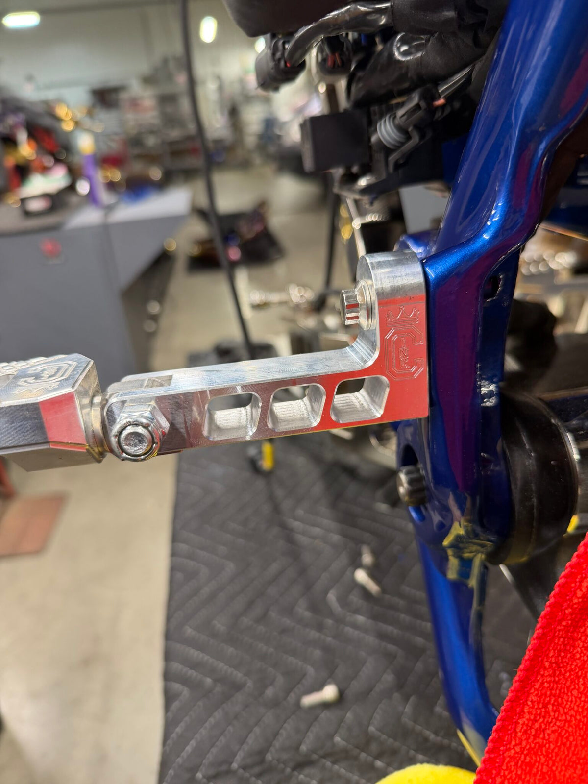 Curly's Inc Billet Passenger Peg Mounts
