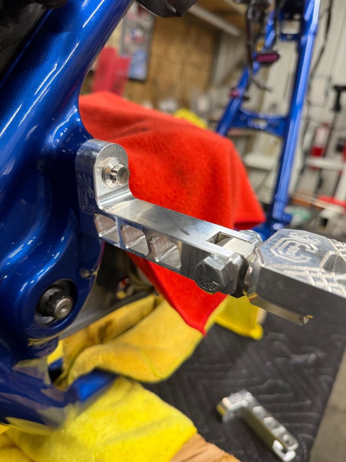 Curly's Inc Billet Passenger Peg Mounts