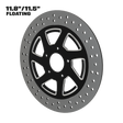 Imitator 11" floating rotor in black double cut