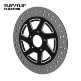 Imitator 11" floating rotor in black double cut