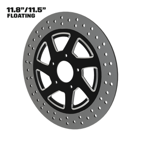 Imitator 11" floating rotor in black double cut