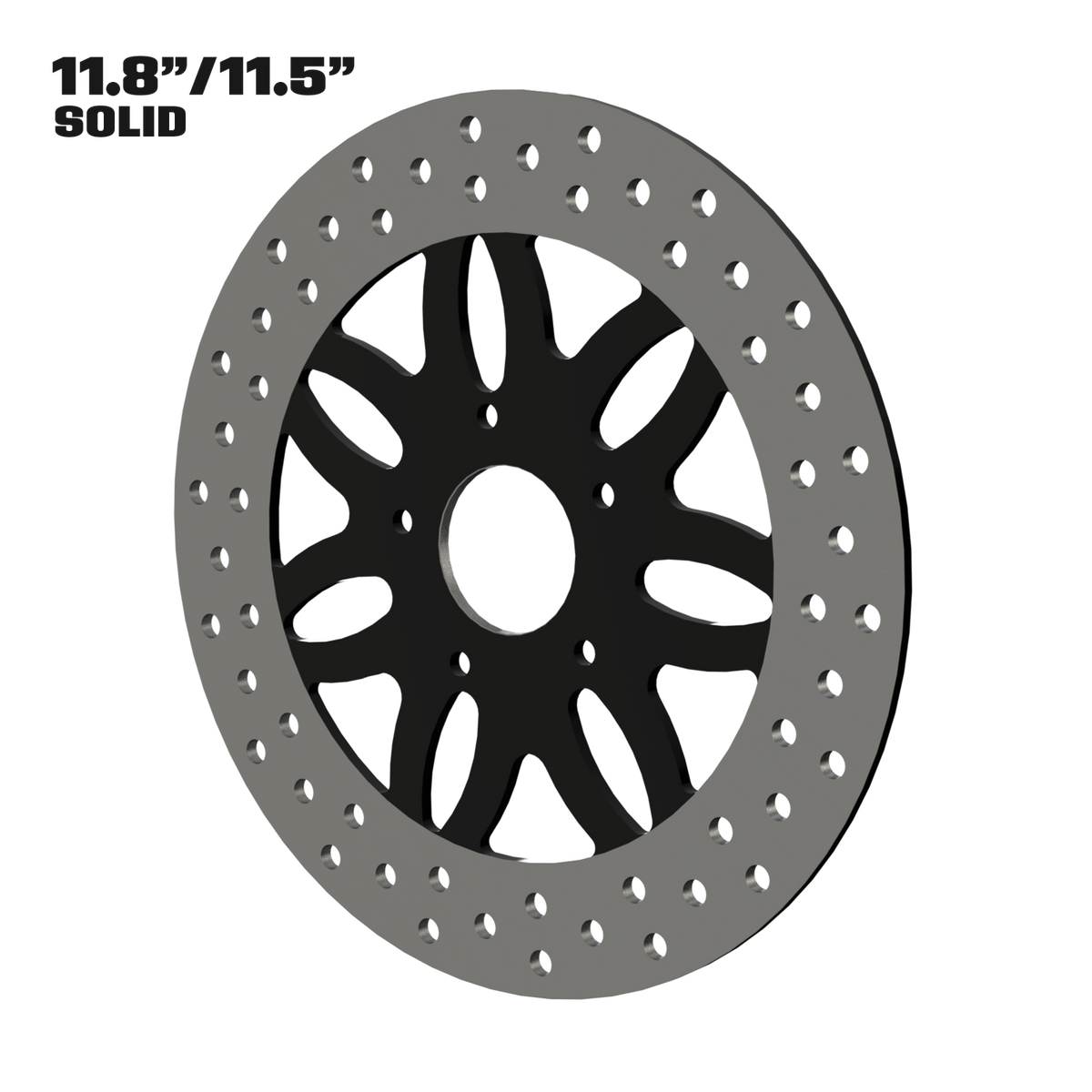 Infinity 11" solid rotor in black