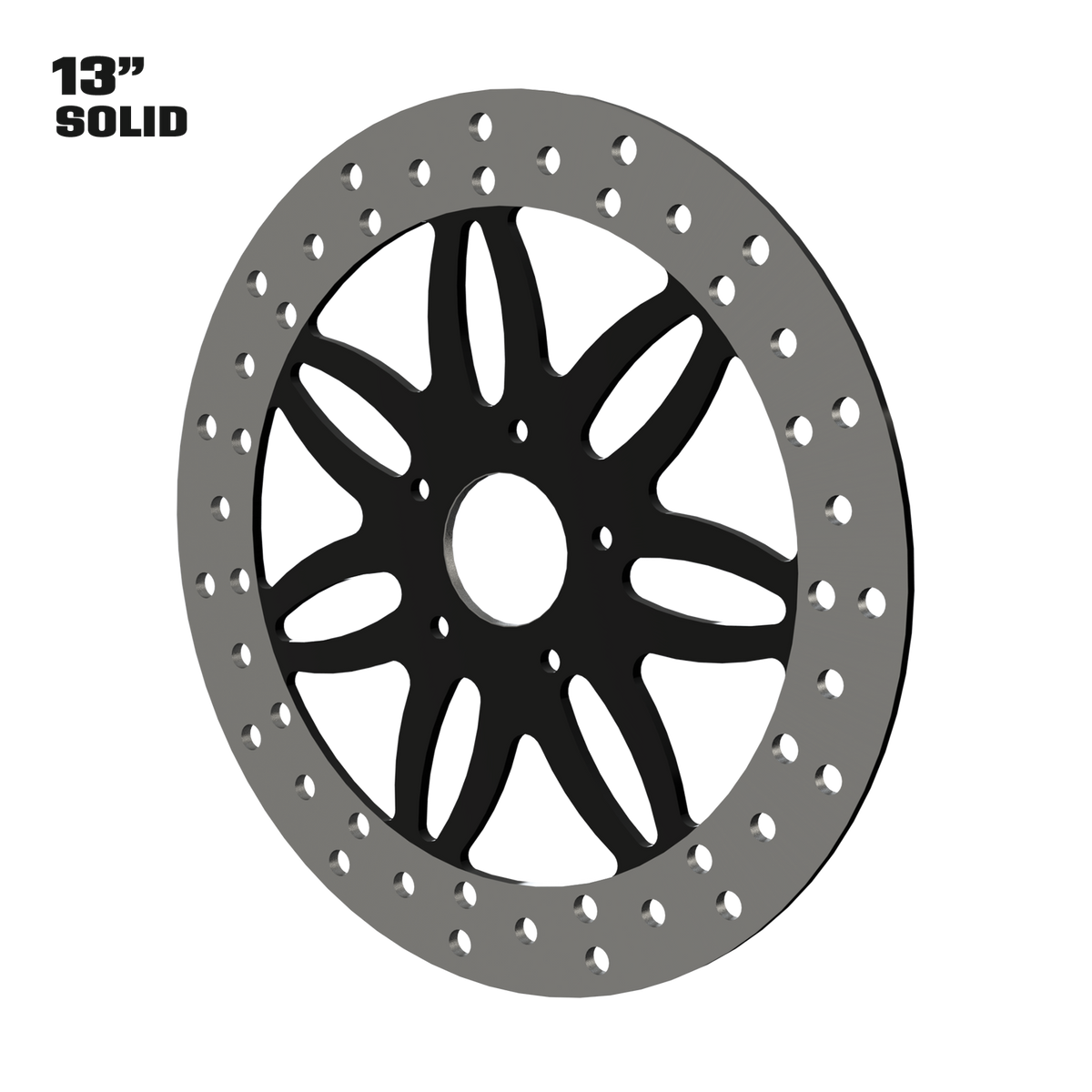 Infinity 13" solid rotor in black