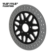 Infinity 11" floating rotor in black double cut