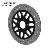 Infinity 11" floating rotor in black double cut