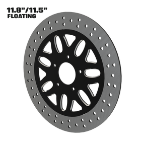 Infinity 11" floating rotor in black double cut