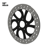 Intrepid 13" Solid Rotor in Black