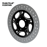 Intrepid 11" Floating Rotor in Black Contrast Cut